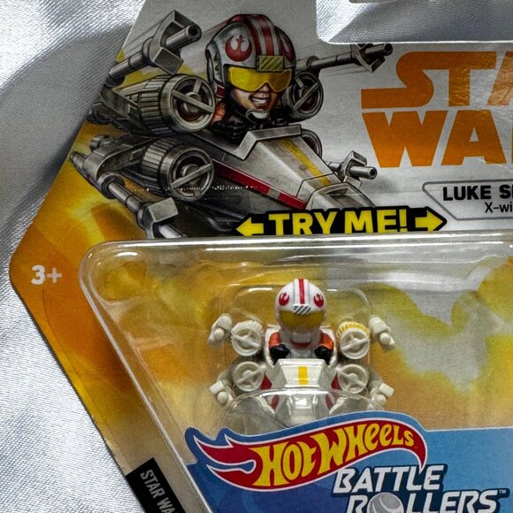 NIB! MATTEL Hot Wheels Star Wars Battle Rollers MINI Toy – LUKE SKYWALKER - Picture 2 of 5